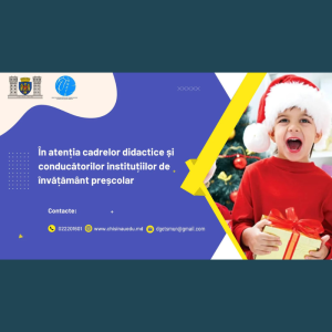 În atenția cadrelor didactice și conducătorilor instituțiilor de învățământ