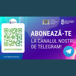 Abonează-te la canalul nostru de TELEGRAM și fii parte a comunității Direcției Generale Educație, Tineret și Sport!